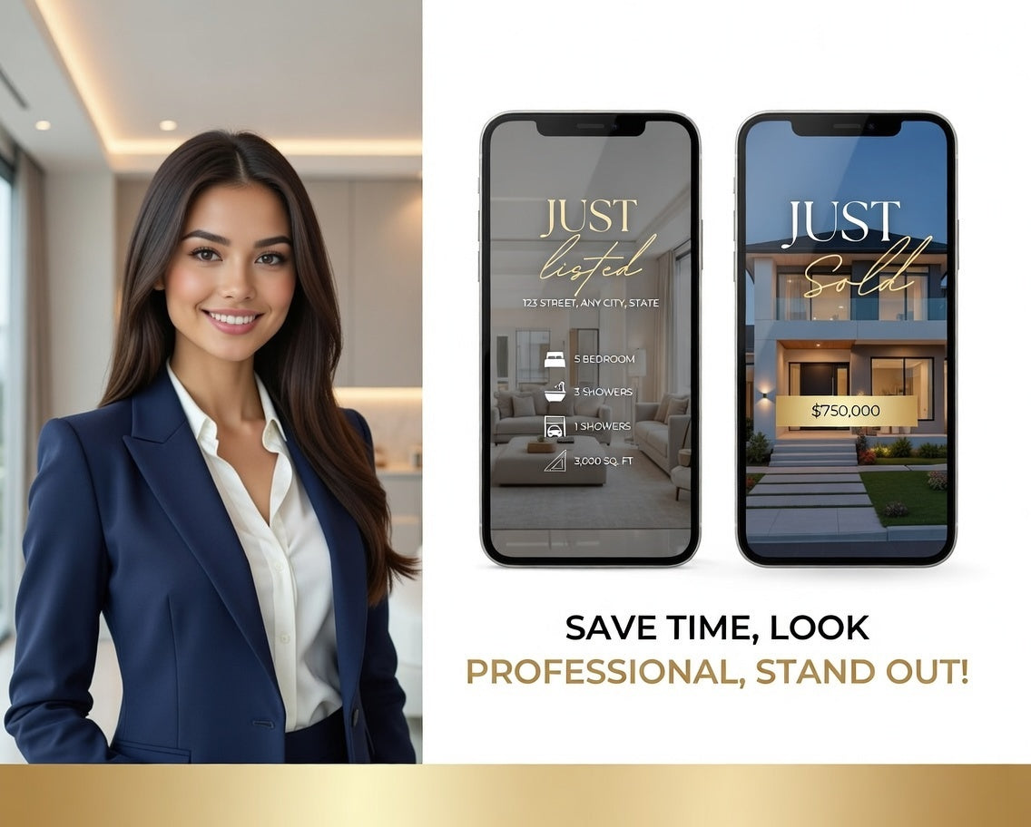 50+ real estate videos on Canva / Real estate social media / Real estate marketing / Canva templates for Instagram / Templates